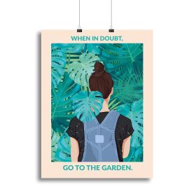 In Doubt Standard Wall Art Canvas Print or Poster (Type: Poster Print, size: 32" x 24" / 80cm x 60cm approx)